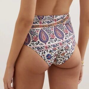New Free People Verbena Pania Swim Botttoms size large high waisted floral